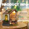 3D Puzzle for Adults-Butterfly House Wooden Model Kit-DIY Dollhouse Kit Building with Lights for Teens & Adults-Butterfly House(SQ-60) view 2