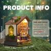 3D Puzzle for Adults-Butterfly House Wooden Model Kit-DIY Dollhouse Kit Building with Lights for Teens & Adults-Butterfly House(SQ-60) view 3