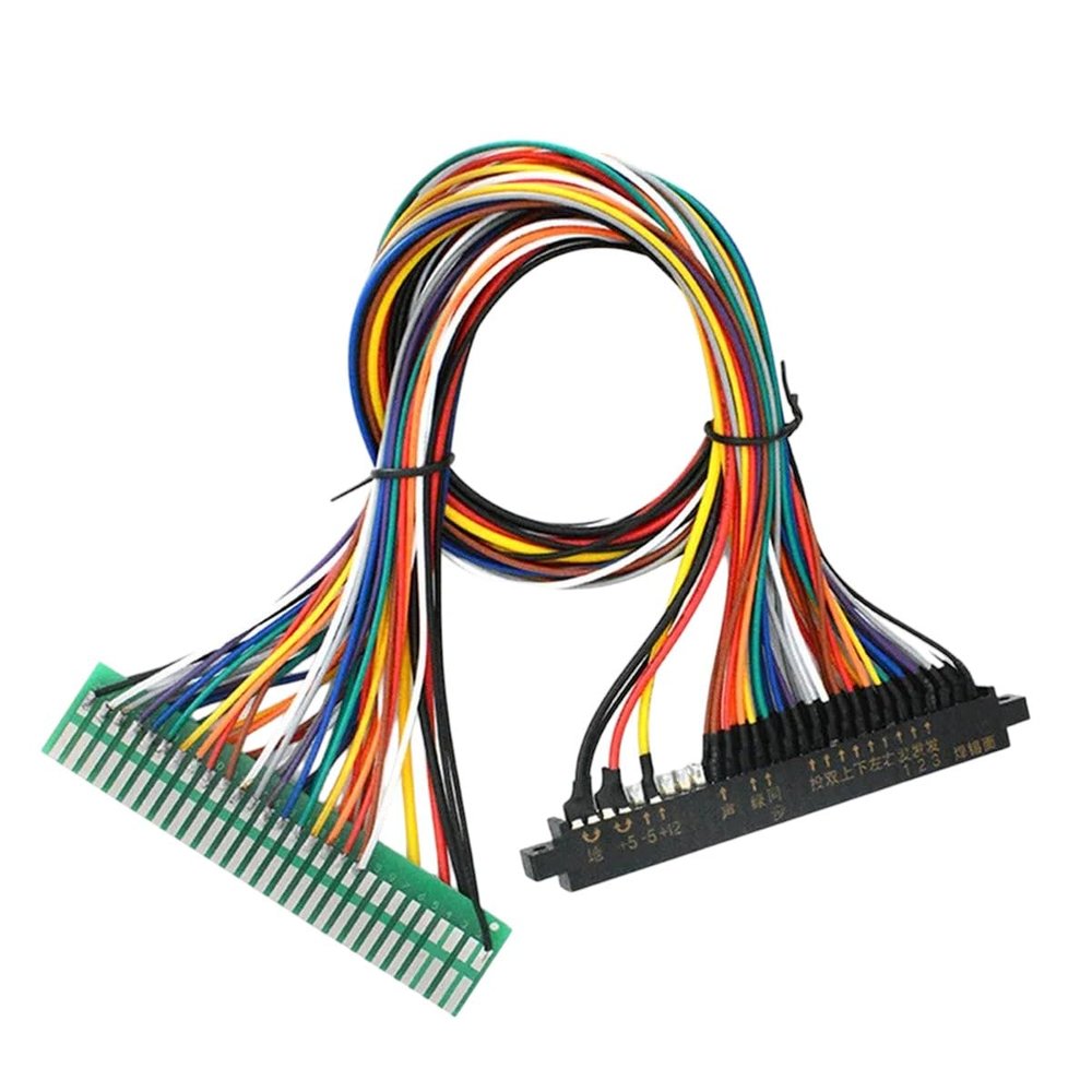 AEWIENGGIG 28Pin Jamma Extension Cable Arcade Game Machine Jamma Harness Connectors Gold Finger for Arcade Game Parts Coin Operator