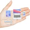 1:6 Scale Dollhouse Accessories - 4 Colors Miniature Digital Set: Metal Smartphone, Tablet, Laptop & Desktop USB Socket - 1:12 Scale Miniature Collectibles Gift (Silvery) view 1