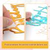 10PCS Gold Happy Birthday Cake Toppers Mirror Acrylic Cake Toppers, Gold Acrylic Birthday Cupcake Toppers for DIY Cake Decor Cake Tools Birthday Party Supplies view 4