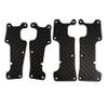 4Pcs Carbon Fiber Front & Rear Swing Arm Dustproof Protection Plates for 1/8 4WD Sledge Monster Truck Upgrade Part, Replace #9633, #9634 view 2