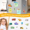 Magnetic Portable Playboard Insect Park Theme Reusable Sticker Book for Toddler, Refrigerator Magnet Educational Learning Toys Travel Stickers Activity Books for Kids Girls Boys Age 3+ Birthday Gifts view 3