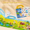 Magnetic Portable Playboard Insect Park Theme Reusable Sticker Book for Toddler, Refrigerator Magnet Educational Learning Toys Travel Stickers Activity Books for Kids Girls Boys Age 3+ Birthday Gifts view 4