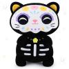 Achwishap Black Cat Stuffed Animal-14 Day of The Dead Cat Plush,Soft Cats Plush Toys Halloween & Da de Los Muertos Gifts for Kids,Cute Kitten Plushies,Kawaii Stuffed Pillow,Animal Pillow for Adults view 1