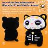 Achwishap Black Cat Stuffed Animal-14 Day of The Dead Cat Plush,Soft Cats Plush Toys Halloween & Da de Los Muertos Gifts for Kids,Cute Kitten Plushies,Kawaii Stuffed Pillow,Animal Pillow for Adults view 4