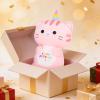 Achwishap Unicorn Cat Plush Stuffed Animal,Kawaii Birthday Cat Plush Toys-14 Happy Birthday Gifts Cute Plushies,Soft Pink Kitten Plushie Huggging Pillow,Cuddly Animal Plushie Doll for Kids Adults view 4