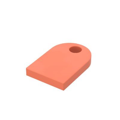 XYEIUGO Gobricks Hinge Plate 3x2 Light Panel with Hole, Neon Orange, 10 pcs