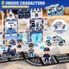 60PCS Police Station Magnetic Tiles Set with 6 Magnetic Dolls,Magnet Tiles Building Blocks for kids,Toy for Boys 3-5 4-8-12 Gifts,STEM City Police Toys Include Policeman,Puppy,Criminal,Vehicles,Prison view 2