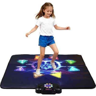 LivelyCove Wireless Bluetooth Dance Mat | Built-in Music 8 Games 3 Levels | Gifts for Kids Birthday Christmas Children's Day | Boys Girls 3-15 Years Old