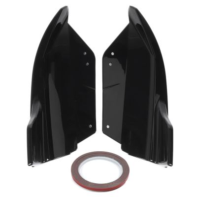 1 Pair Rear Bumper Splitter Side Diffuser Left Right Sporty Look Lip Splitter Spoiler Diffuser for X1 IX1 U11 M Sport 2023 and Later (Glossy Black)