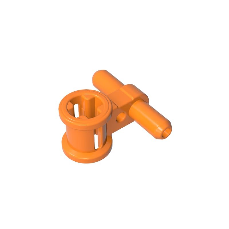 Gobricks 99021 Gear Pneumatic Hose With Axle Connector, Orange, 50 pcs
