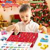 Advent Calendar 2025 Children, Wooden Alphabet Transport Puzzles for Toddlers, 52 ABC Letter Matching Game, 24 Days Christmas Countdown with Wooden Transport Puzzles Educational Toy for Boys, Girls view 2