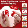 Advent Calendar 2025 for Kids, Wooden Alphabet Animal Puzzle for Toddlers, 52 Count ABC Animal Letter Matching Set, 24 Days Christmas Countdown with view 2