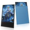 200 Pack Card Sleeves, Matte Dual Trading Card Sleeves with Opaque Back & Smooth Shuffle, Tear Resistant Card Protectors for MTG, TCG (Lagoon Blue) view 1