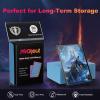 200 Pack Card Sleeves, Matte Dual Trading Card Sleeves with Opaque Back & Smooth Shuffle, Tear Resistant Card Protectors for MTG, TCG (Lagoon Blue) view 4