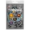 The Offspring Skeleton Molotov Badges (Pack of 5), multicoloured, One Size view 2