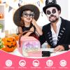Mini Karaoke Machine for Kids Portable Karaoke Machine with 2 Bluetooth Wireless Microphones and LED Color Lights, Christmas Birthday Gifts Toys for Girls Boys (Pink) view 3