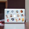 100pcs Disney Cartoon Stickers, Cute Waterproof Vinyl Decal for Teen Kids Adult Girl Notebook, Laptop, Travel Case, Phone, Bike, Water Bottle, Guitar, Computer, Skateboard view 2