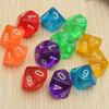 10Pcs Red D10 Polyhedral Dice Set, 10-Sided, High-Clarity, for Tabletop Games and Role-Playing Adventures view 2