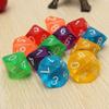 10Pcs Red D10 Polyhedral Dice Set, 10-Sided, High-Clarity, for Tabletop Games and Role-Playing Adventures view 3