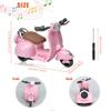 Adehevio Electric Doll Scooter for 17cm Doll,Funny Doll Accessories with Music and Lights, 360 Rotatable Plastic Scooter Decoration Batteries Not Included(Pink) view 2