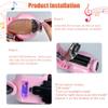 Adehevio Electric Doll Scooter for 17cm Doll,Funny Doll Accessories with Music and Lights, 360 Rotatable Plastic Scooter Decoration Batteries Not Included(Pink) view 3