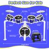 Toy Drum Set for Kids Toddler Jazz Drum Kit with 5 Drums Musical Instruments Toys for 3 4 5 Year Old Boys Girls Gifts Ages 3-5 view 2