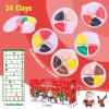 Capoda 24 Boxes Christmas Air Dry Clay Kit Modeling Clay for Kids with Tutorial DIY Xmas Santa Snowman Arts and Crafts Gifts for Boys Girls Christmas Holiday Party Favors Supplies Creative Decorations view 2
