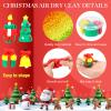 Capoda 24 Boxes Christmas Air Dry Clay Kit Modeling Clay for Kids with Tutorial DIY Xmas Santa Snowman Arts and Crafts Gifts for Boys Girls Christmas Holiday Party Favors Supplies Creative Decorations view 3