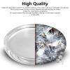 Optical Glass Spinning Top Base, Double Concave Crystal, Diameter 4.72"(120mm), Thicker 0.55"(14mm), Smoother Low Friction Helps Extend Spin Time, Impact-Resistant (L,Transparent) view 3
