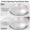 Optical Glass Spinning Top Base, Double Concave Crystal, Diameter 4.72"(120mm), Thicker 0.55"(14mm), Smoother Low Friction Helps Extend Spin Time, Impact-Resistant (L,Transparent) view 4
