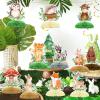 12Pack Woodland Animals Honeycomb Centerpieces 3D Table Topper - Forest Baby Shower Decorations Safari Jungle Wildlife Creatures Sage Green Theme Party Supplies Decor for Boy Girl Baby Shower view 3
