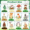 12Pack Woodland Animals Honeycomb Centerpieces 3D Table Topper - Forest Baby Shower Decorations Safari Jungle Wildlife Creatures Sage Green Theme Party Supplies Decor for Boy Girl Baby Shower view 4
