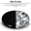 Optical Glass Spinning Top Base, Double Concave Crystal, Diameter 3.94"(100mm), Thicker 0.55"(14mm), Smoother Low Friction Helps Extend Spin Time, Impact-Resistant (S, Black) view 3