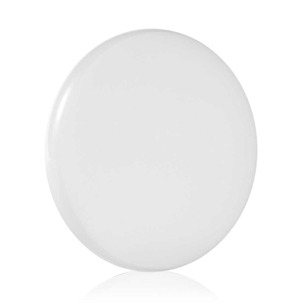 Optical Glass Spinning Top Base, Double Concave Crystal, Diameter 4.72"(120mm), Thicker 0.55"(14mm), Smoother Low Friction Helps Extend Spin Time, Impact-Resistant (L,White)