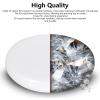 Optical Glass Spinning Top Base, Double Concave Crystal, Diameter 4.72"(120mm), Thicker 0.55"(14mm), Smoother Low Friction Helps Extend Spin Time, Impact-Resistant (L,White) view 3
