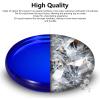 Optical Glass Spinning Top Base, Double Concave Crystal, Diameter 3.94"(100mm), Thicker 0.55"(14mm), Smoother Low Friction Helps Extend Spin Time, Impact-Resistant (S, Blue) view 3