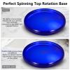 Optical Glass Spinning Top Base, Double Concave Crystal, Diameter 3.94"(100mm), Thicker 0.55"(14mm), Smoother Low Friction Helps Extend Spin Time, Impact-Resistant (S, Blue) view 4