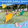 Granny Pants Yard Game for Adults & Kids - Giant Outdoor Tossing Game with Bouncy Balls, Backyard Party & Team Building Activity for Groups (YellowGreen) view 3