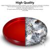 Optical Glass Spinning Top Base, Double Concave Crystal, Diameter 3.94"(100mm), Thicker 0.55"(14mm), Smoother Low Friction Helps Extend Spin Time, Impact-Resistant (S, Red) view 3