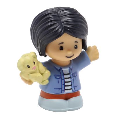 Fisher-Price Replacement Part for Collectible Little People Pet Store Vet Dog Walker Dollhouse Playset GWV17 - Replacement Woman Mom Figure Carrying Puppy