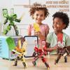 BOZOBO Ice Cream Transforming Toy, 2 in 1 Popsicle Transform into Robot Action Figure, DIY Transformation Figure Toys for Kids & Adults Action Figures for Boys Party Favors Gift (Brown) view 2