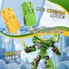 BOZOBO Ice Cream Transforming Toy, 2 in 1 Popsicle Transform into Robot Action Figure, DIY Transformation Figure Toys for Kids & Adults Action Figures for Boys Party Favors Gift (Brown) view 4