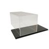 1pc 1:32 Clear Acrylic Case Display Box Transparent Storage Boxes W/ Faux Leather Base for Model Car Toys Collection view 3