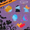 Halloween Party Favors for Kids, 24 Pack Halloween Fidget Sensory Pop Toys for Halloween Goodie Bag Stuffers with Keychain for Kids Boys Girls for Halloween Treat Bags Gifts Stress Relief view 2