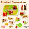 26PCS Pretend Play Kitchen Food Set - Dessert Toys with Hamburger, Hot Dog, Fries, Drink & Tray Detachable Play House Kitchen Accessories Role Play Toys Gift for Toddlers Boys Girls 3 4 5+ Years Old view 3