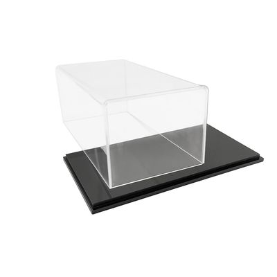 1:64 Display Acrylic Case Clear Display Box Transparent Cases W/ PU Leather Base for Model Car Toys Collections
