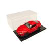 1:64 Display Acrylic Case Clear Display Box Transparent Cases W/ PU Leather Base for Model Car Toys Collections view 3