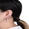 Anime Cosplay Earrings Women Costume Accessory Props (Silver) view 2